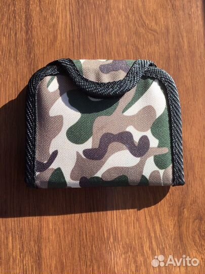 Чехол / бейдж нат.кожа на карабине, кошелек