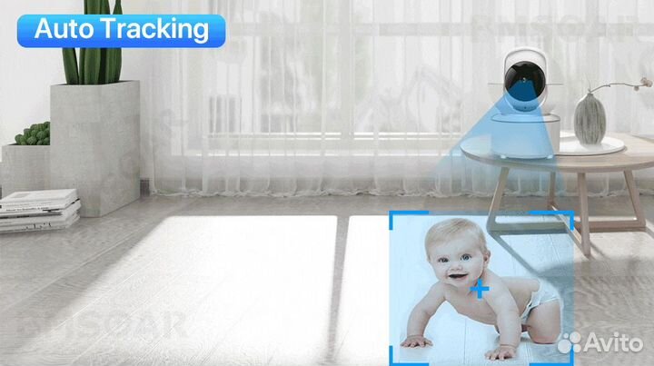 Видеоняня. WiFi камера поворотная. Новая
