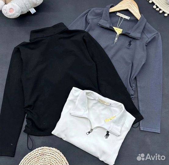 Водолазка поло, лонгслив для девочки