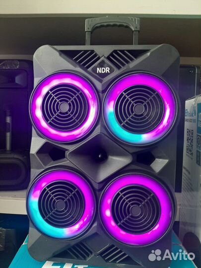 Мощная колонка NDR-6666, 4 динамика по 6