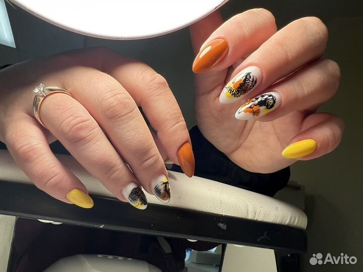 Гель лак, наращивание ногтей, педикюр