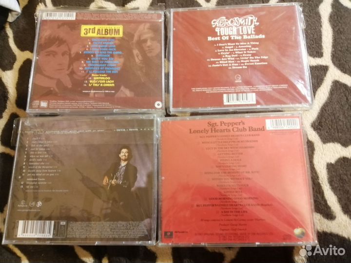 CD компакт диски. Рок и поп музыка