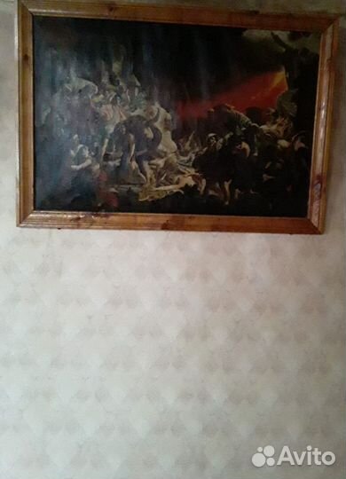 Картина маслом на холсте старинная