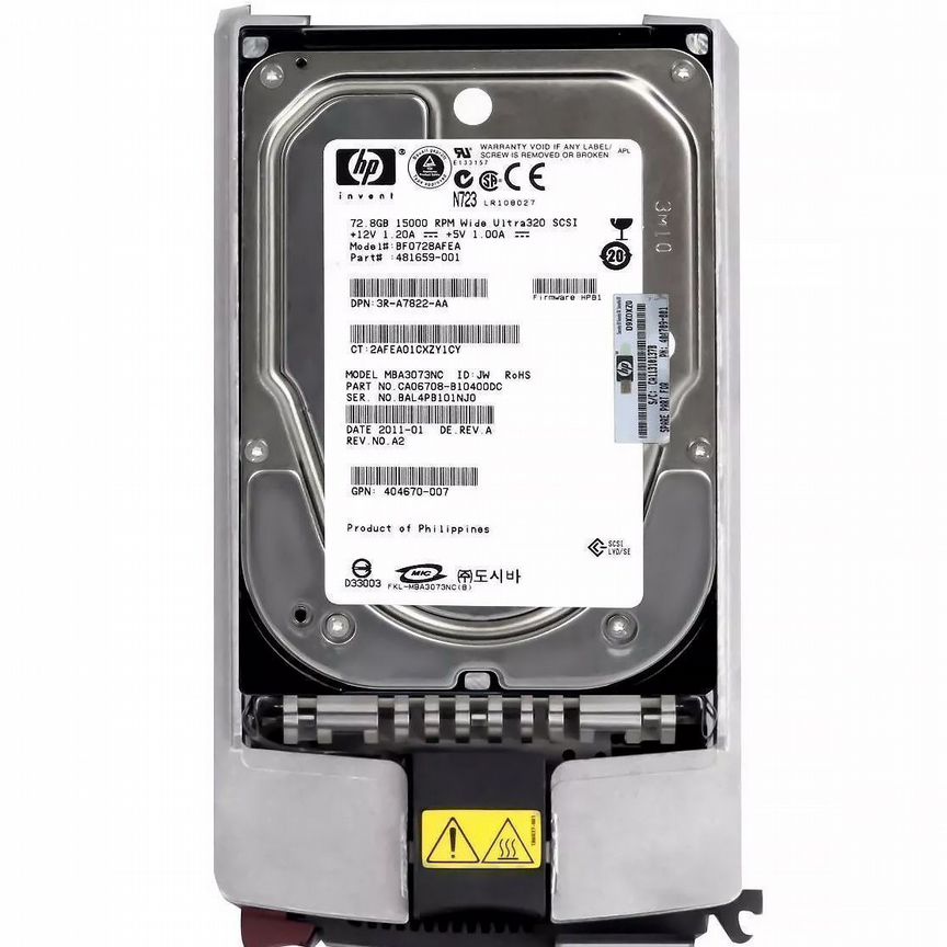 [481659-001] Жесткий Диск Hp Bf0728afea 72,8gb U320scsi 3.5" 481659-001