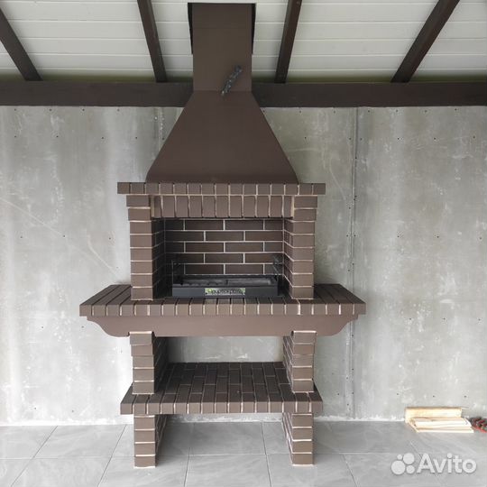 Печи барбекю из кирпича / Барбекю комплексы