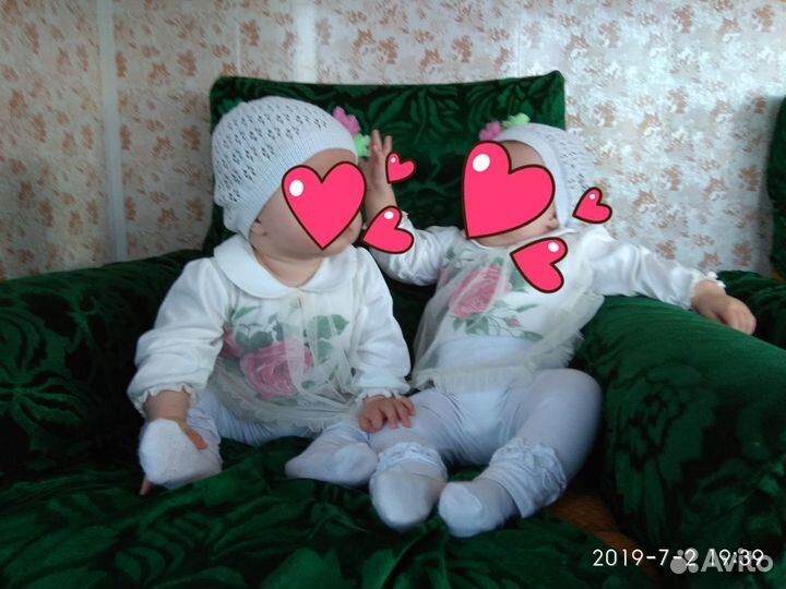Детская одежда (можно для двойни), размер 50-74