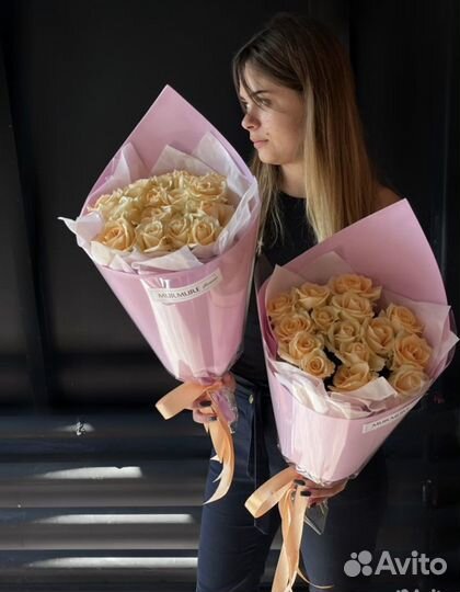 Букет из роз к 1 Сентября