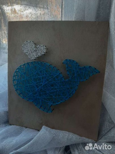 Картина в стиле string art