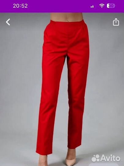 Медицинские брюки женские