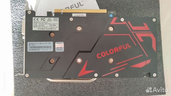 Видеокарта Colorful GeForce RTX 2060 12 гб
