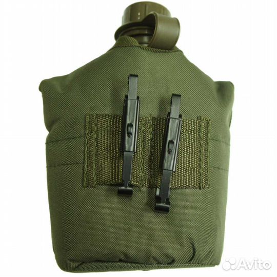 1988 Фляга с кружкой, 1 л., олива