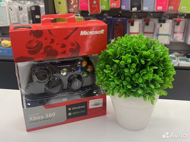 Джойстик xbox 360 черный проводной redmond