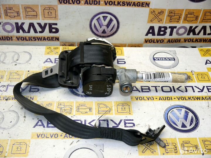 Ремень безопасности задний правый Вольво S80