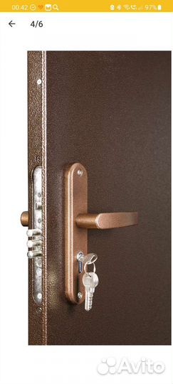 Дверь входная металлическая правая бу