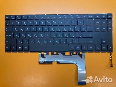 Клавиатура для ноутбука HP 15-en белая подсветка