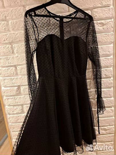 Вечернее платье чёрное 42-44р