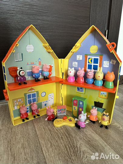 Домик свинки пеппы, фигурки, пазлы