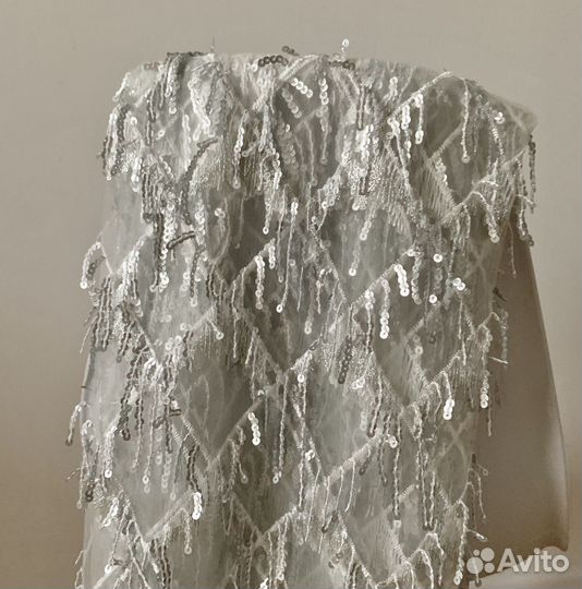 Отрез ткани с пайетками 2 м