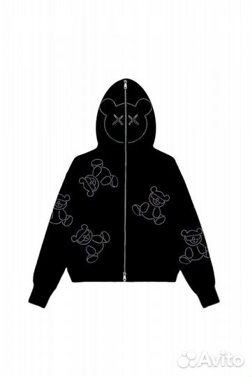 Зипка borondo со стразами кофта с мишками