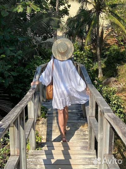 Платье туника пляжное