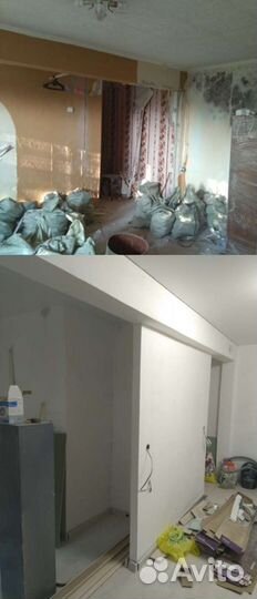 Укладка ламината, линолиума. Шпаклëвка, штукатурка