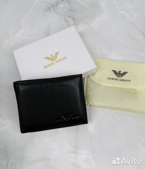 Кошелек картхолдер мужской Armani кожа