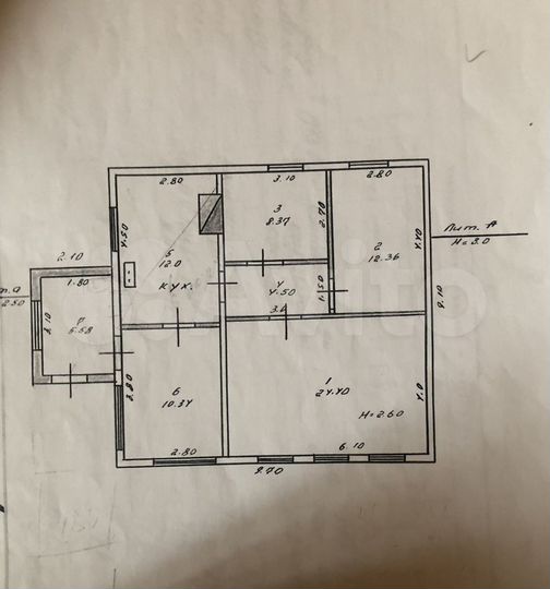 Дом 88 м² на участке 6 сот.