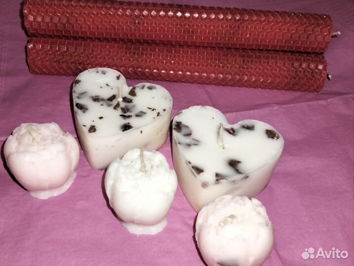 Свечи ручной работы из вощины