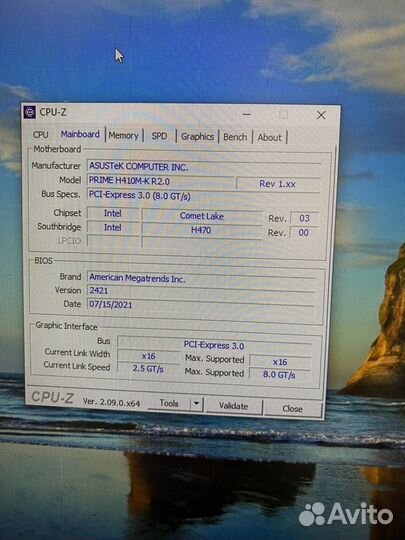 Комплект lga1200 i3 10100f+материнская плата
