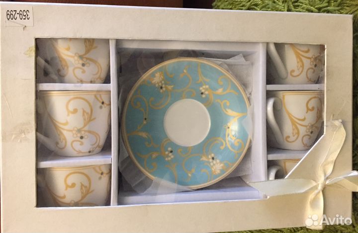 Кофейный сервиз, чашка с блюдцем Новый