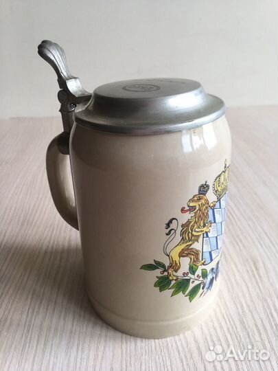 Кружка пивная Германия Kossinger с крышкой