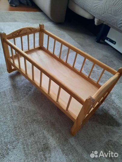 Кроватка деревянная для кукол