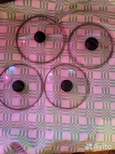 Крышки стеклянные для кастрюль, сковород