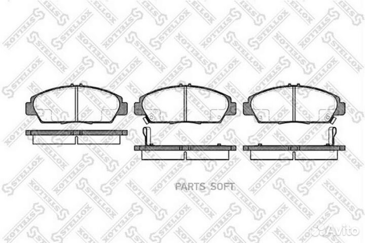 Stellox 417002BSX 417 002B-SX колодки дисковые п.\ Honda Accord/Prelude 2.0 &16V 92, Rover 600 1.8-2