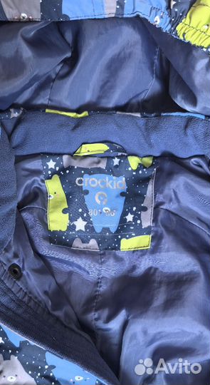 Зимний комбинезон crokid 80-86 для мальчика