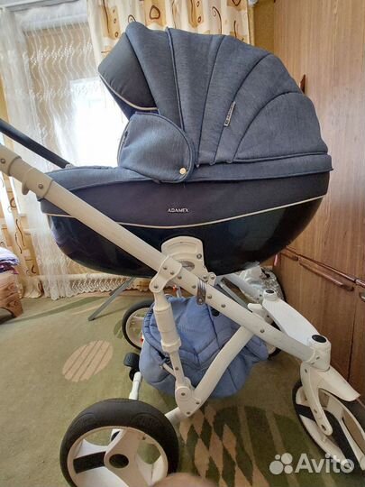 Коляска 2 в 1 adamex Monte carbon