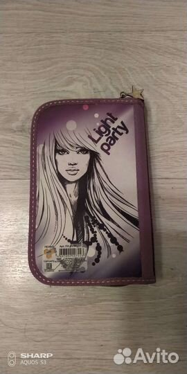 Пенал школьный для девочки, новый