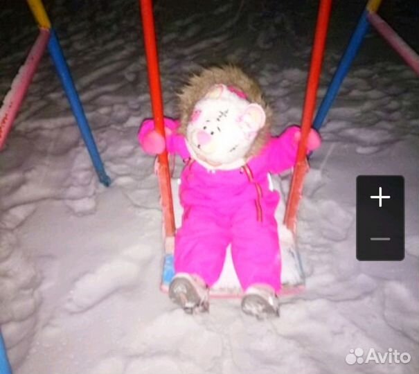 Шапка зимняя мишка тедди