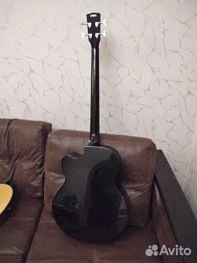 Электроакустическая бас гитара Cort SJB5F BK