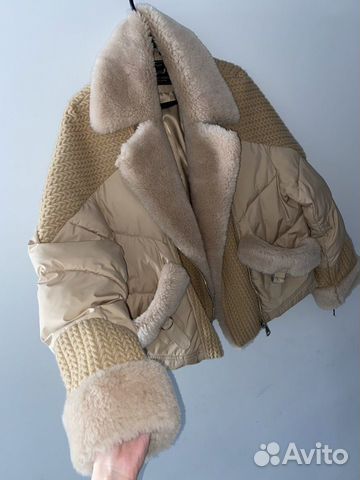 Комбинированная куртка-пуховик (шерсть) объявление продам