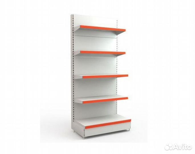 Стеллаж пристенный для магазина
