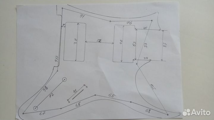 Pickguard (пикгард) для Ibanez RG655