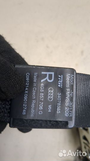 Ремень безопасности правый передний Audi A6 (C7)