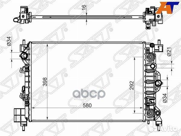 Радиатор Chevrolet Aveo 11-15 / Opel Mokka 12-1