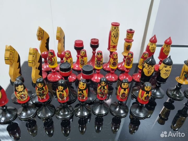 Матрешки-шахматы, Фигурки-32 шт. (без доски)