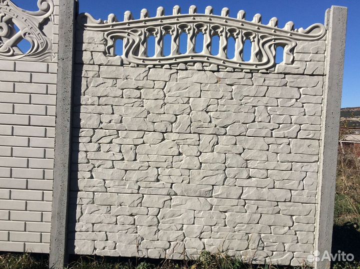 Бетонный забор