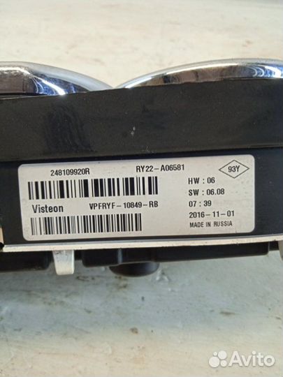 Щиток приборов Nissan Terrano F4RE410 2016