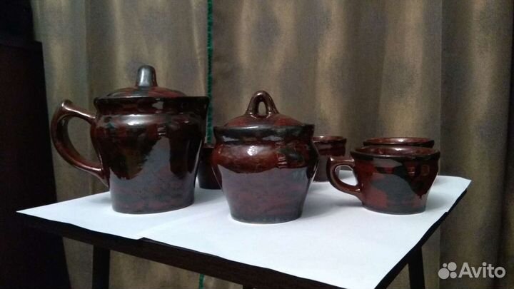 Сервиз чайный советский глиняный