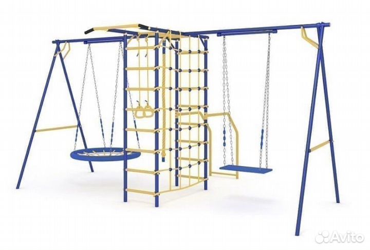 Детская площадка «Модель номер 3 с 2мя качелями»