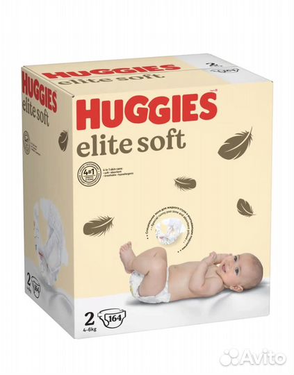 Подгузники huggies elite soft 2